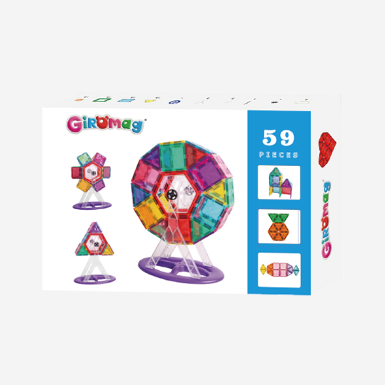 MAGNETIC BUILDING TILES 59PCS